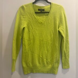 Alex Marie Cashmere V-Neck Sweater Size Large